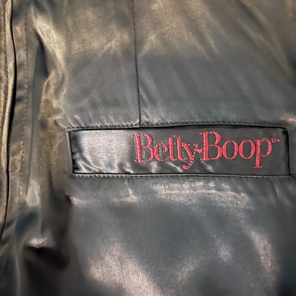 Betty Boop x Unique Vintage Black Satin Jumpsuit - Picture 4 of 4